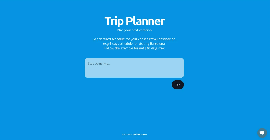 AI Trip Planner
